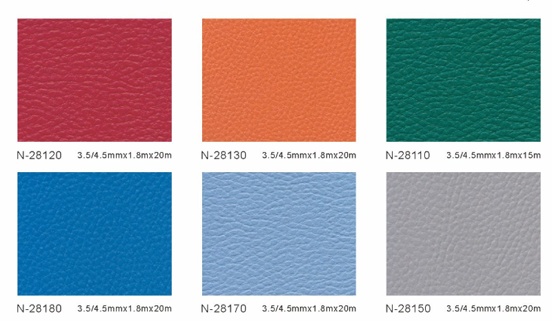 荔枝纹 PVC运动地胶