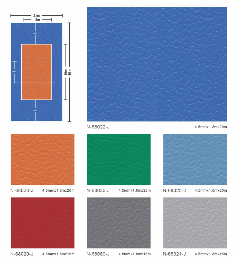 玉石纹 PVC运动地胶
